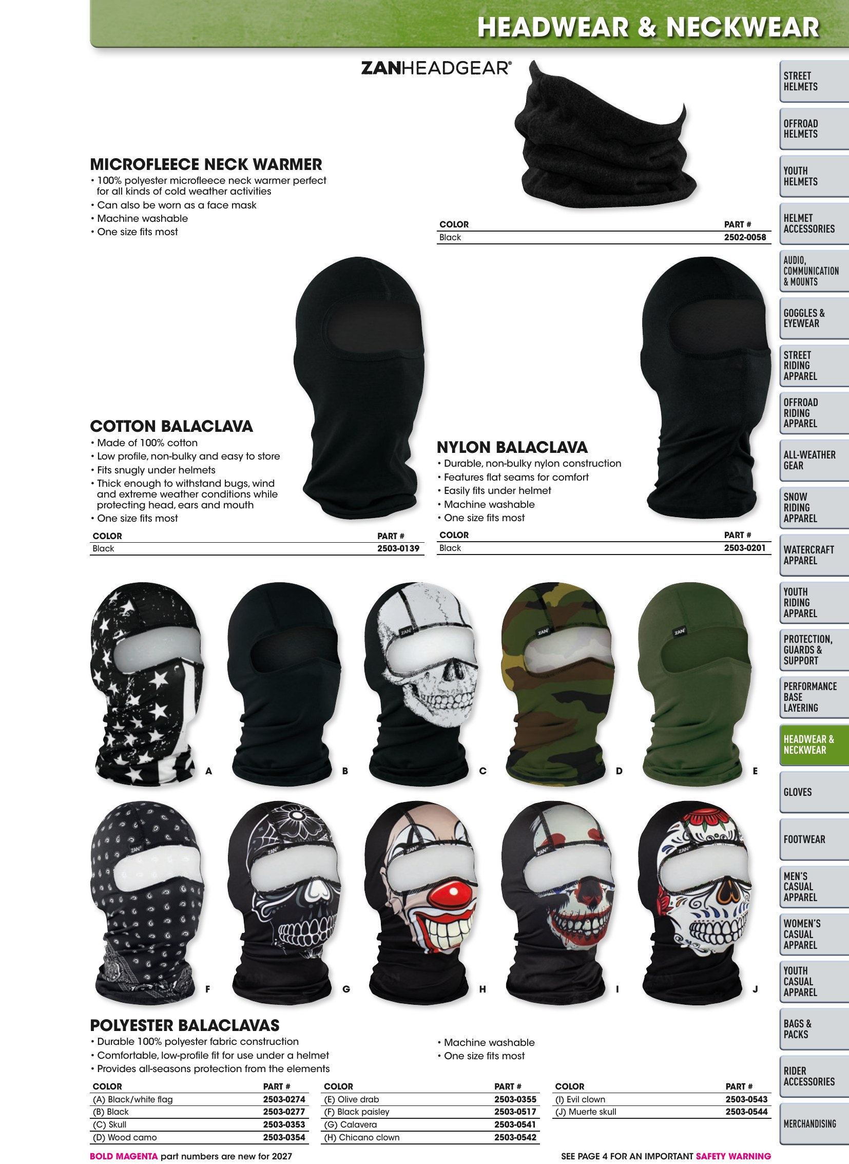 Helmet & Apparel 2027, page 423