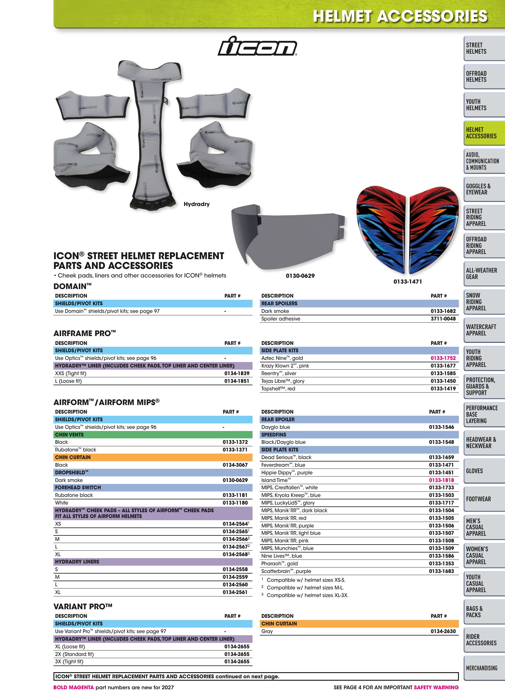 Helmet & Apparel 2027, page 99