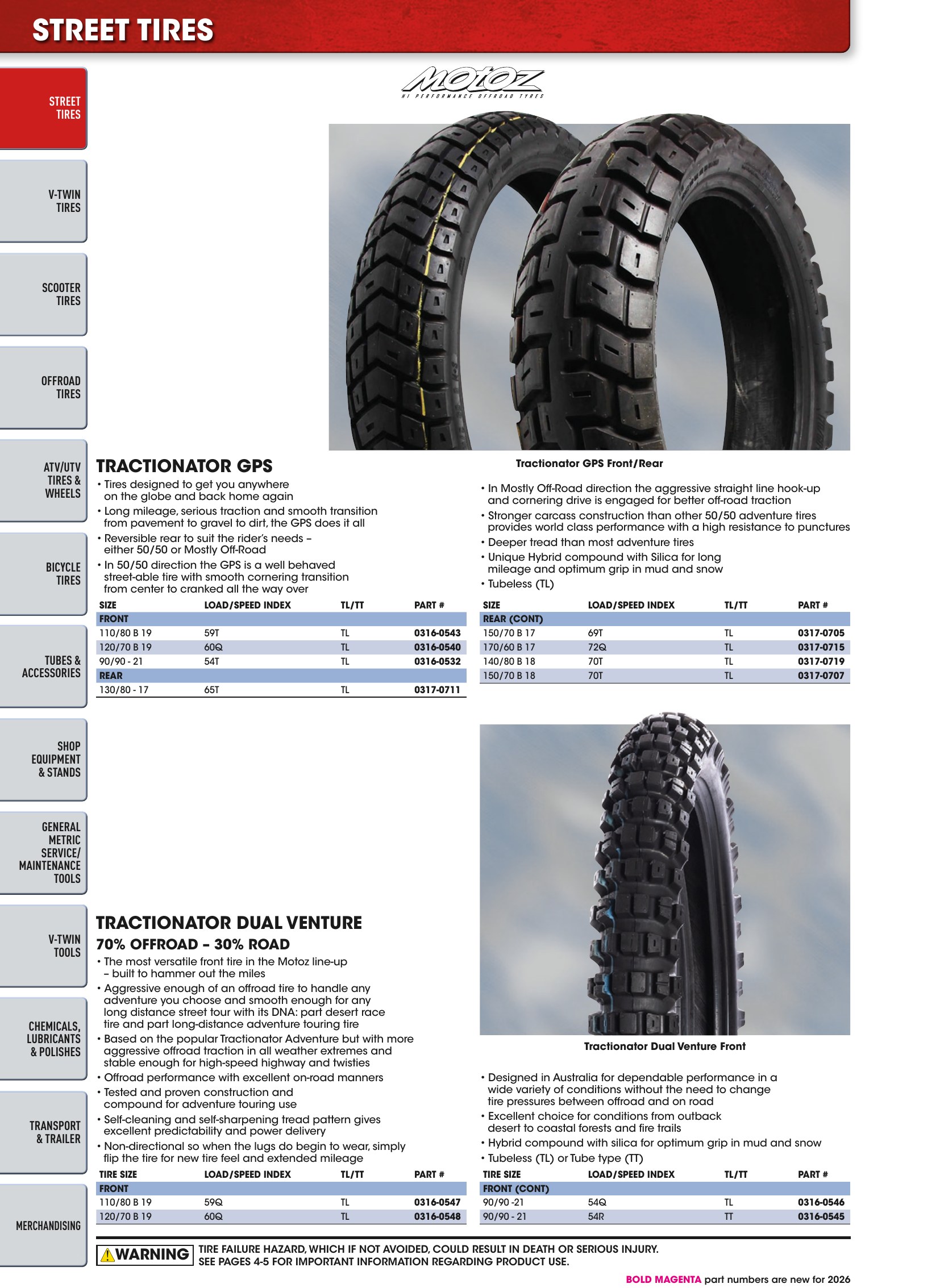 Tires, Tools & Chemicals, page 112