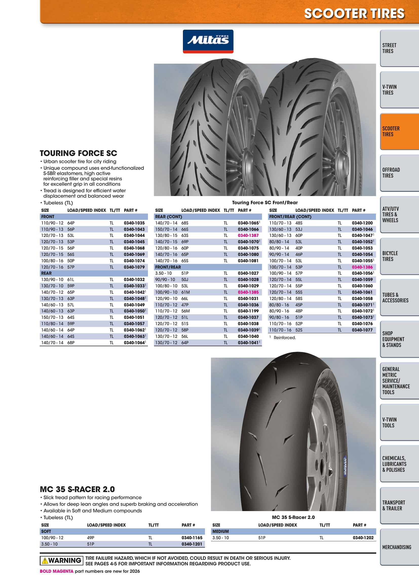 Tires, Tools & Chemicals, page 155