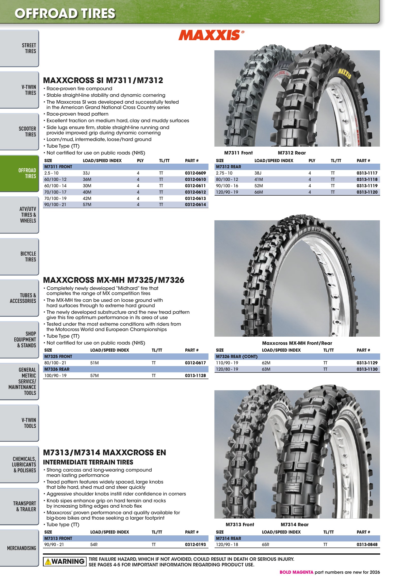 Tires, Tools & Chemicals, page 188