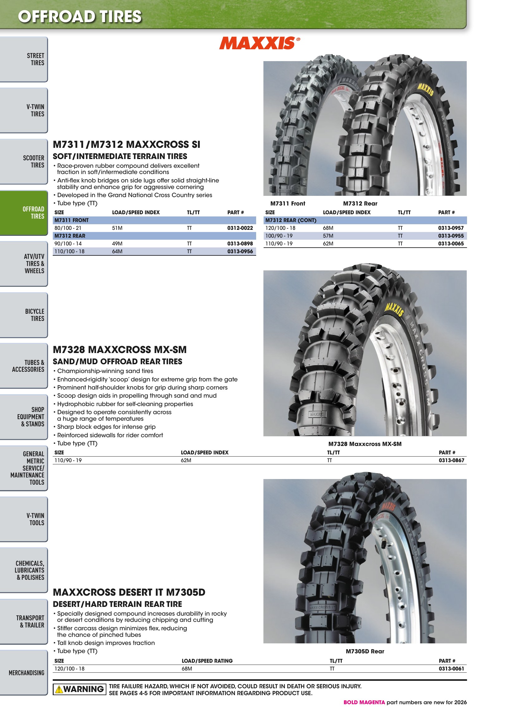 Tires, Tools & Chemicals, page 190