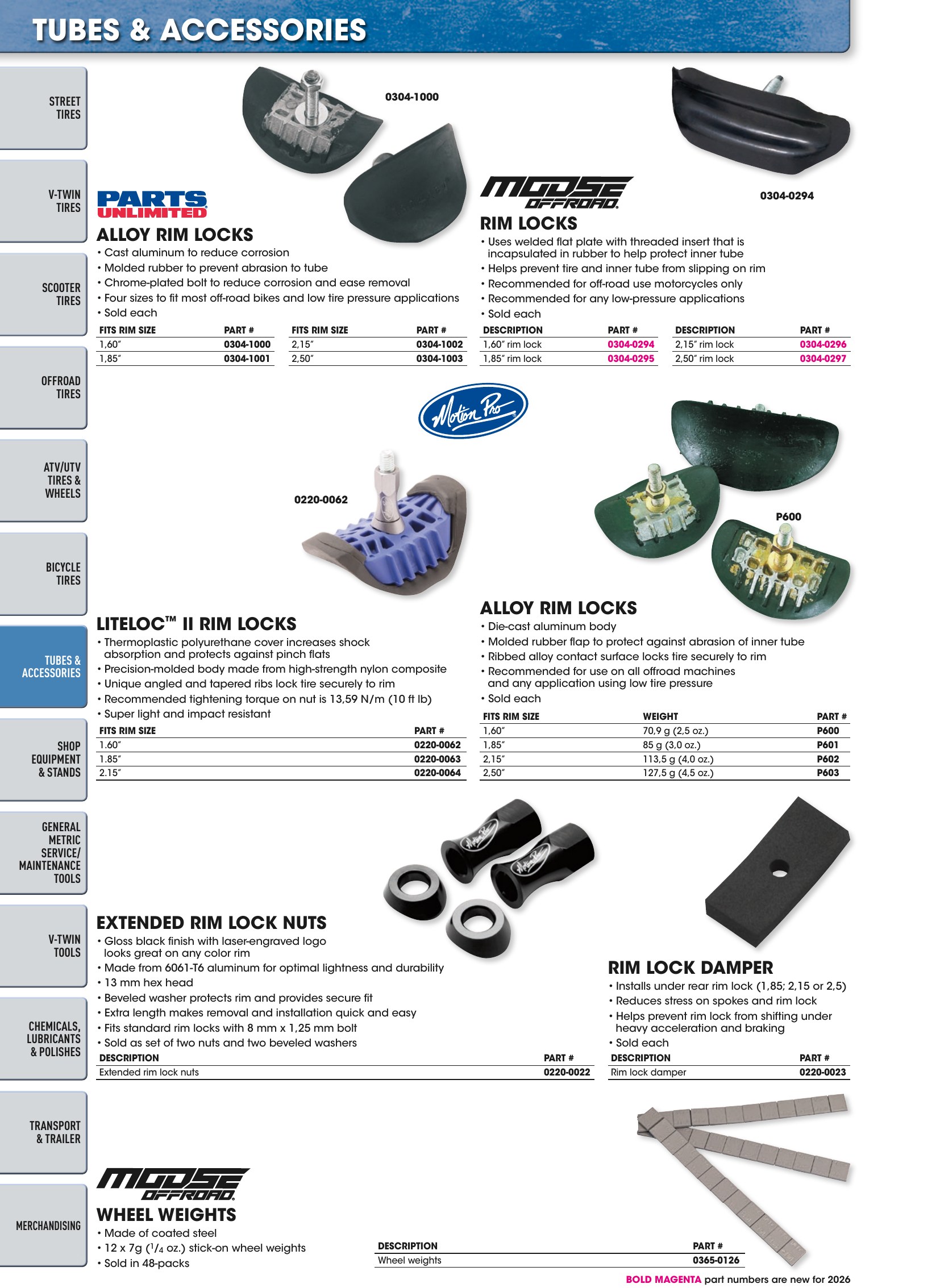 Tires, Tools & Chemicals, page 312