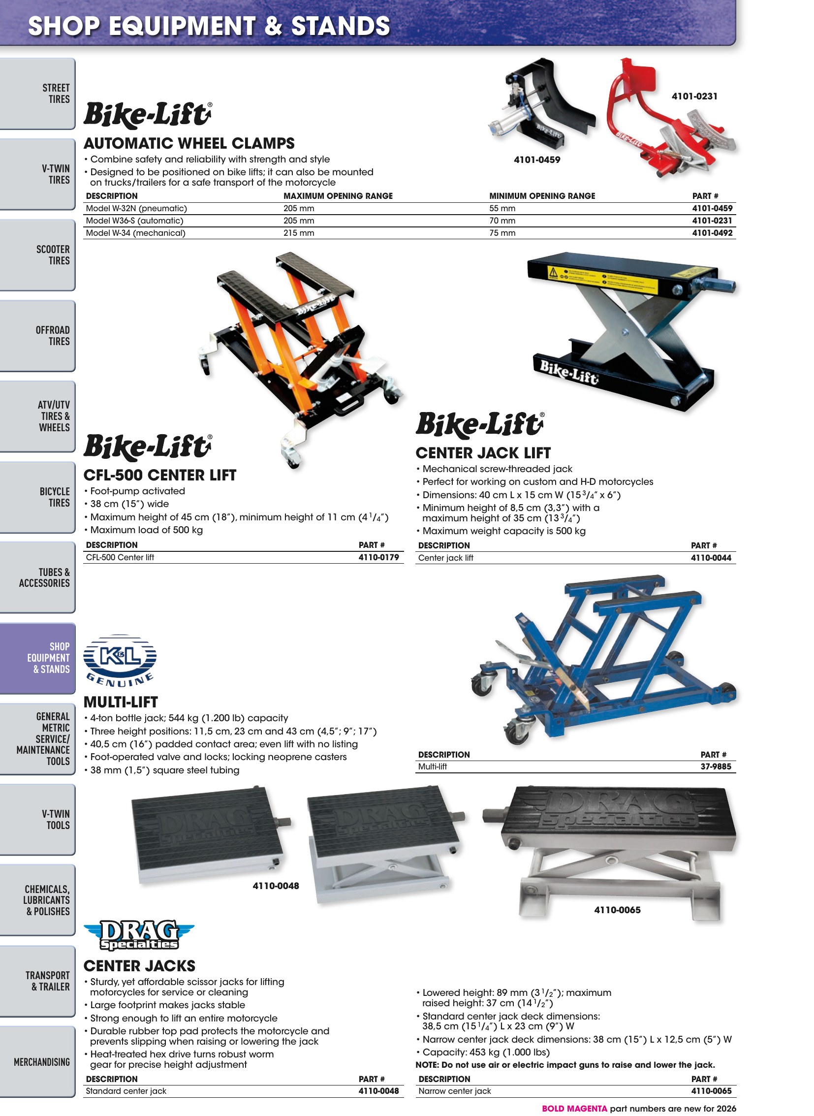 Tires, Tools & Chemicals, page 322