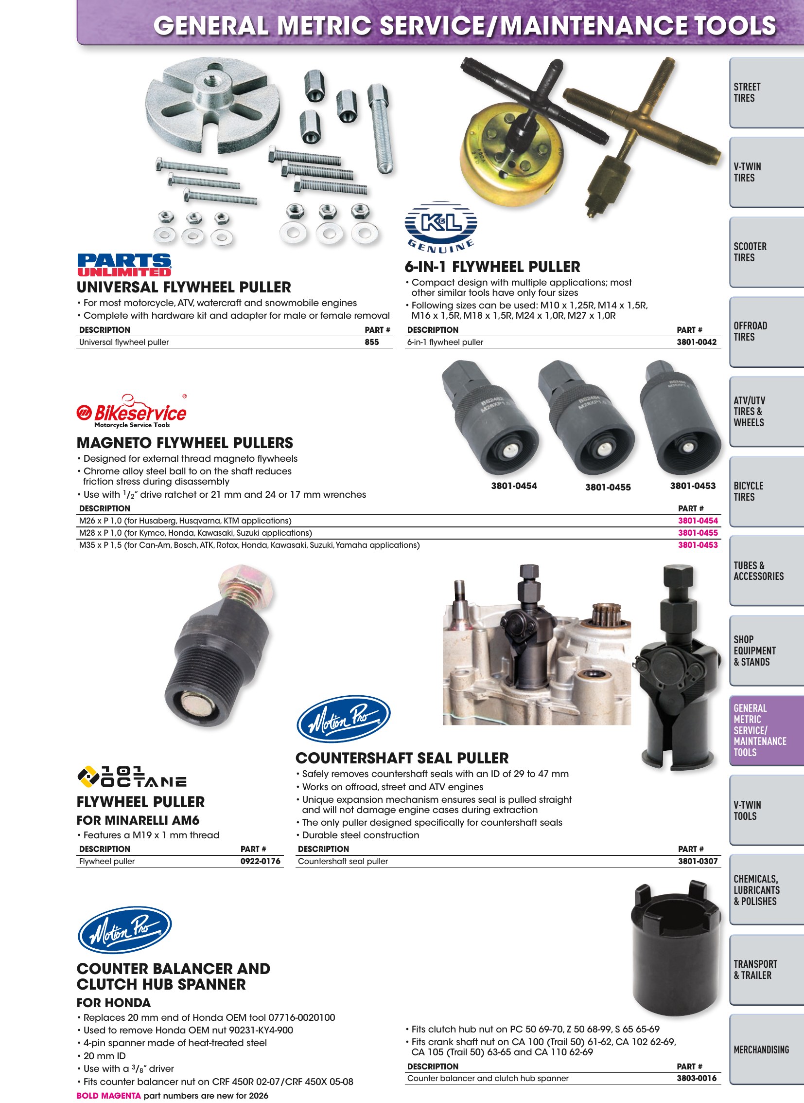 Tires, Tools & Chemicals, page 381