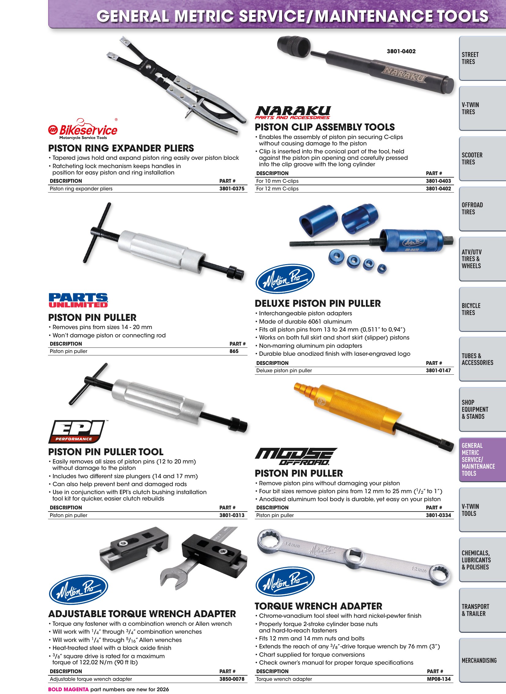 Tires, Tools & Chemicals, page 385