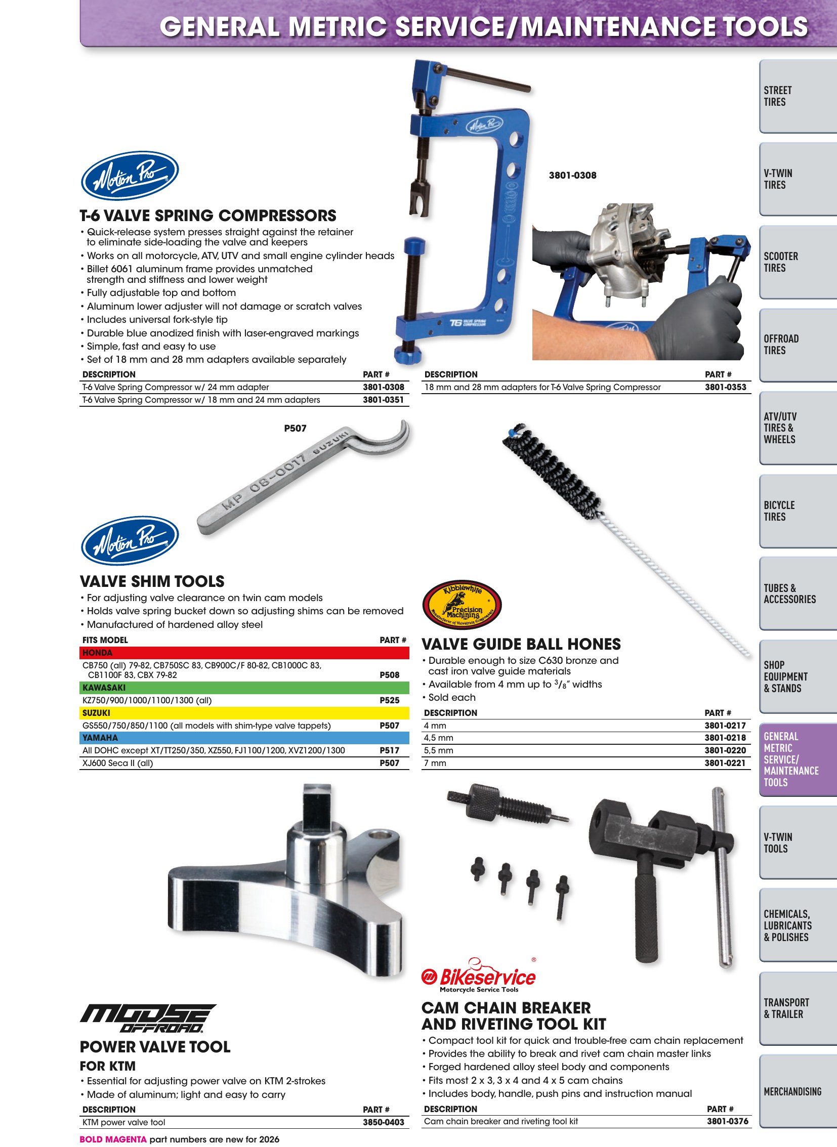 Tires, Tools & Chemicals, page 387