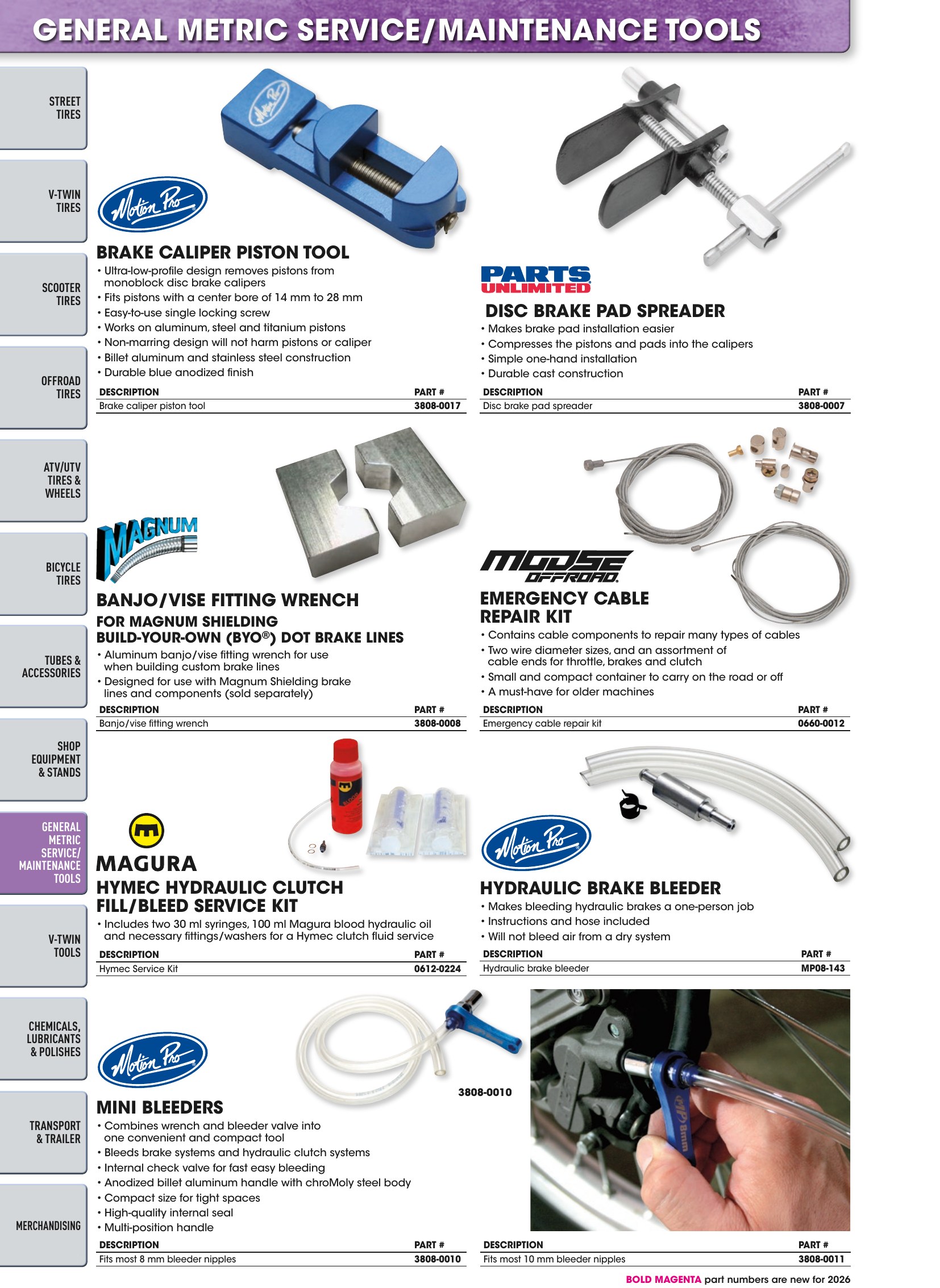 Tires, Tools & Chemicals, page 424
