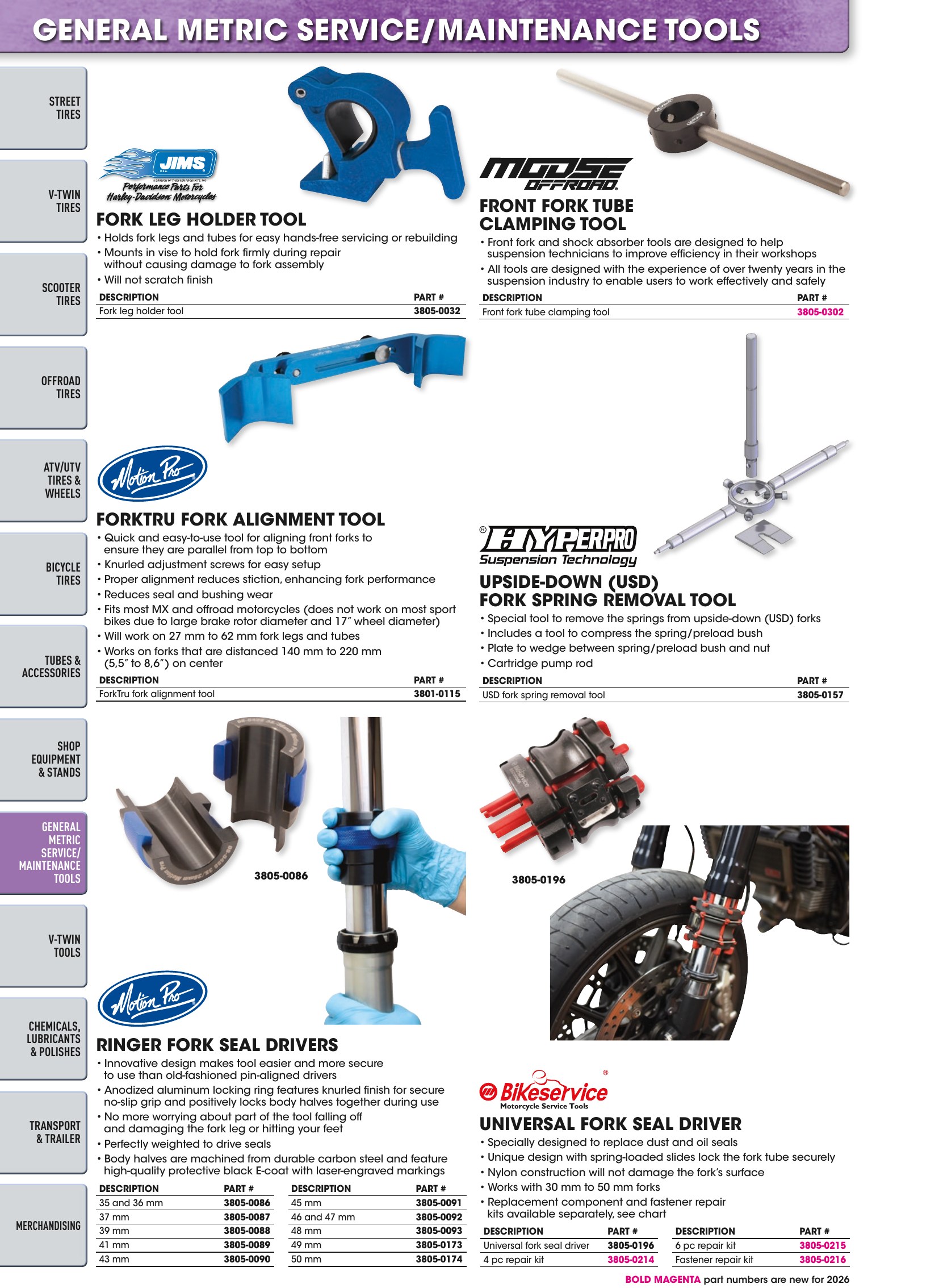 Tires, Tools & Chemicals, page 426