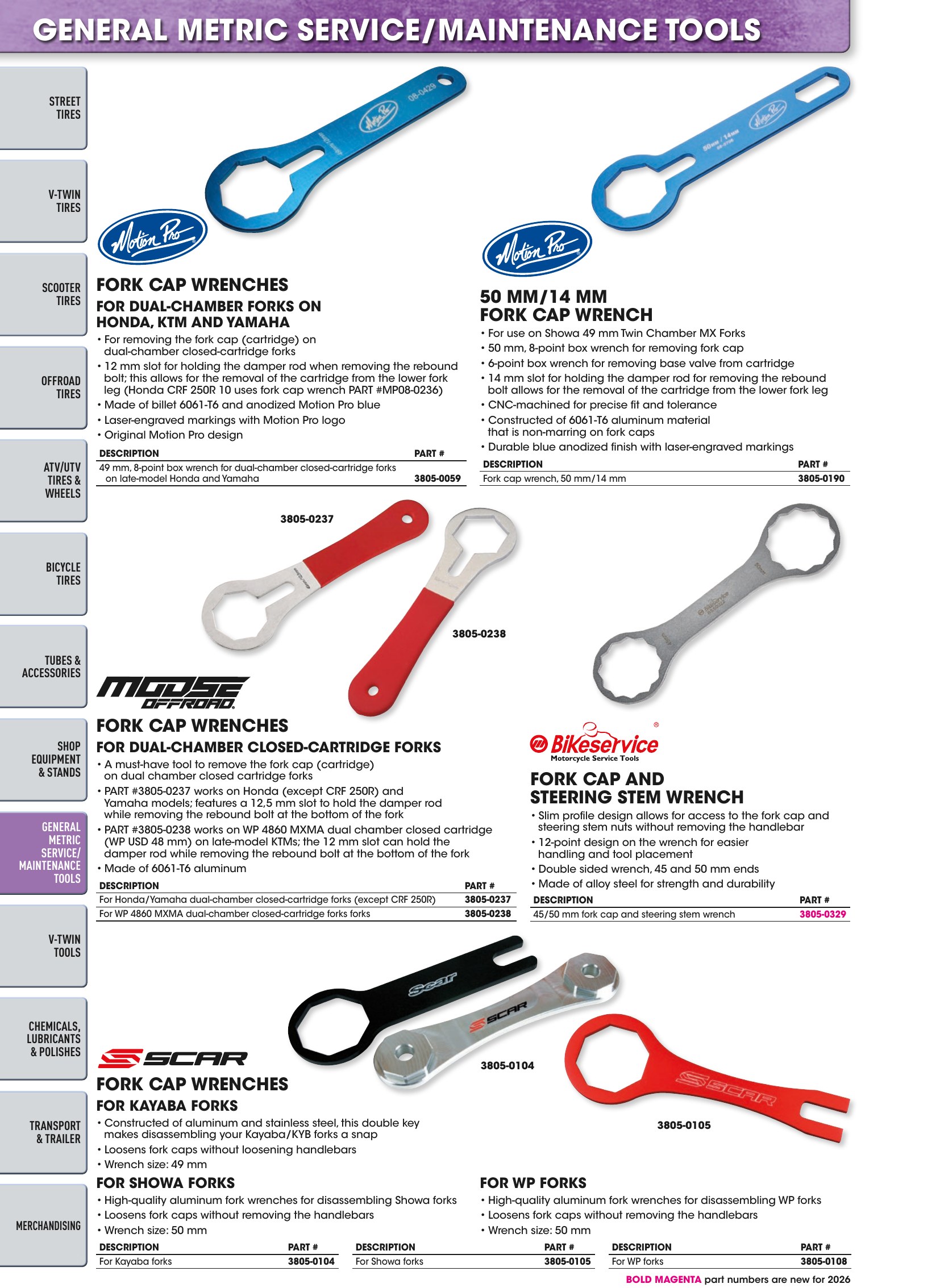 Tires, Tools & Chemicals, page 430