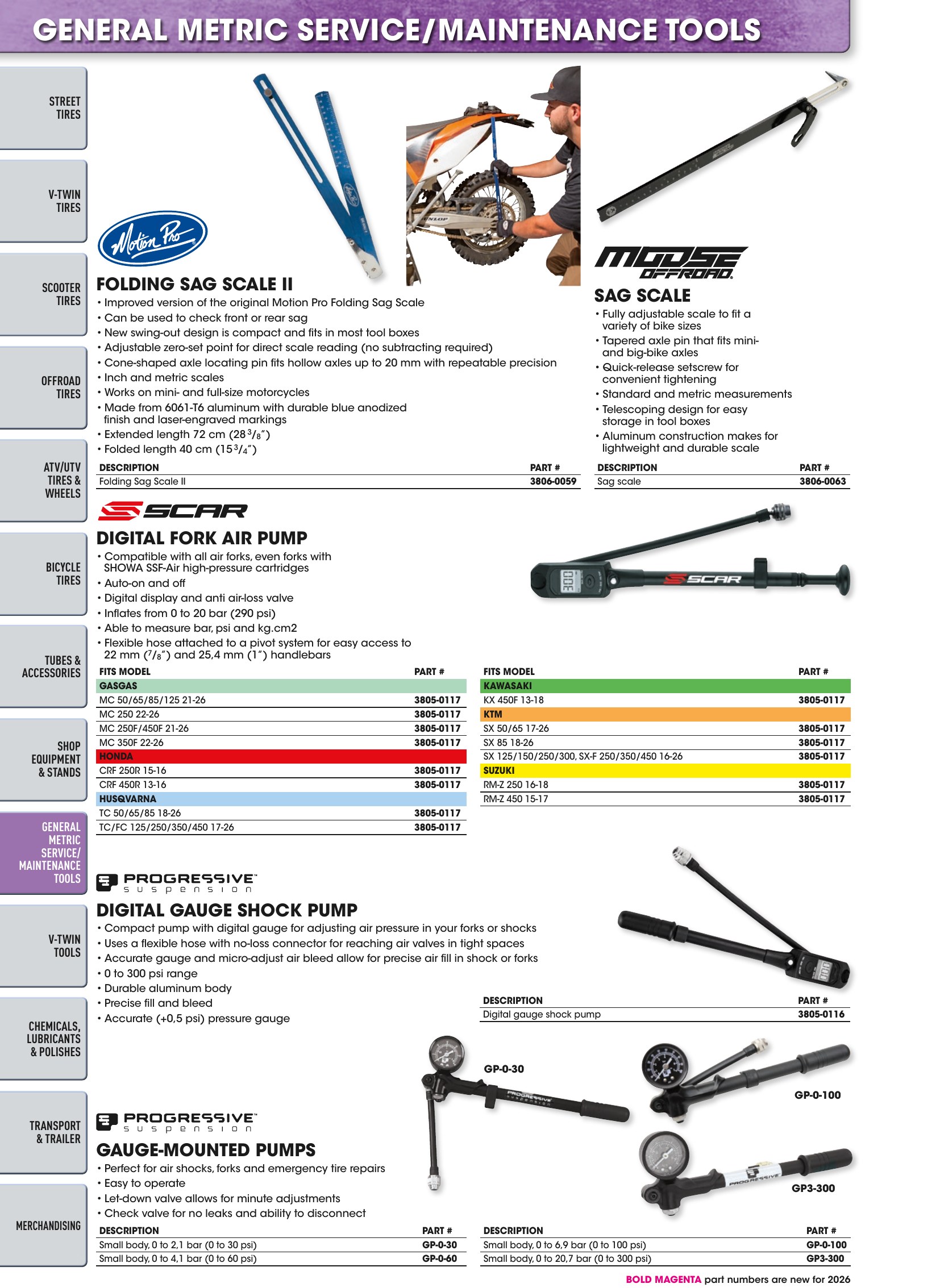 Tires, Tools & Chemicals, page 438
