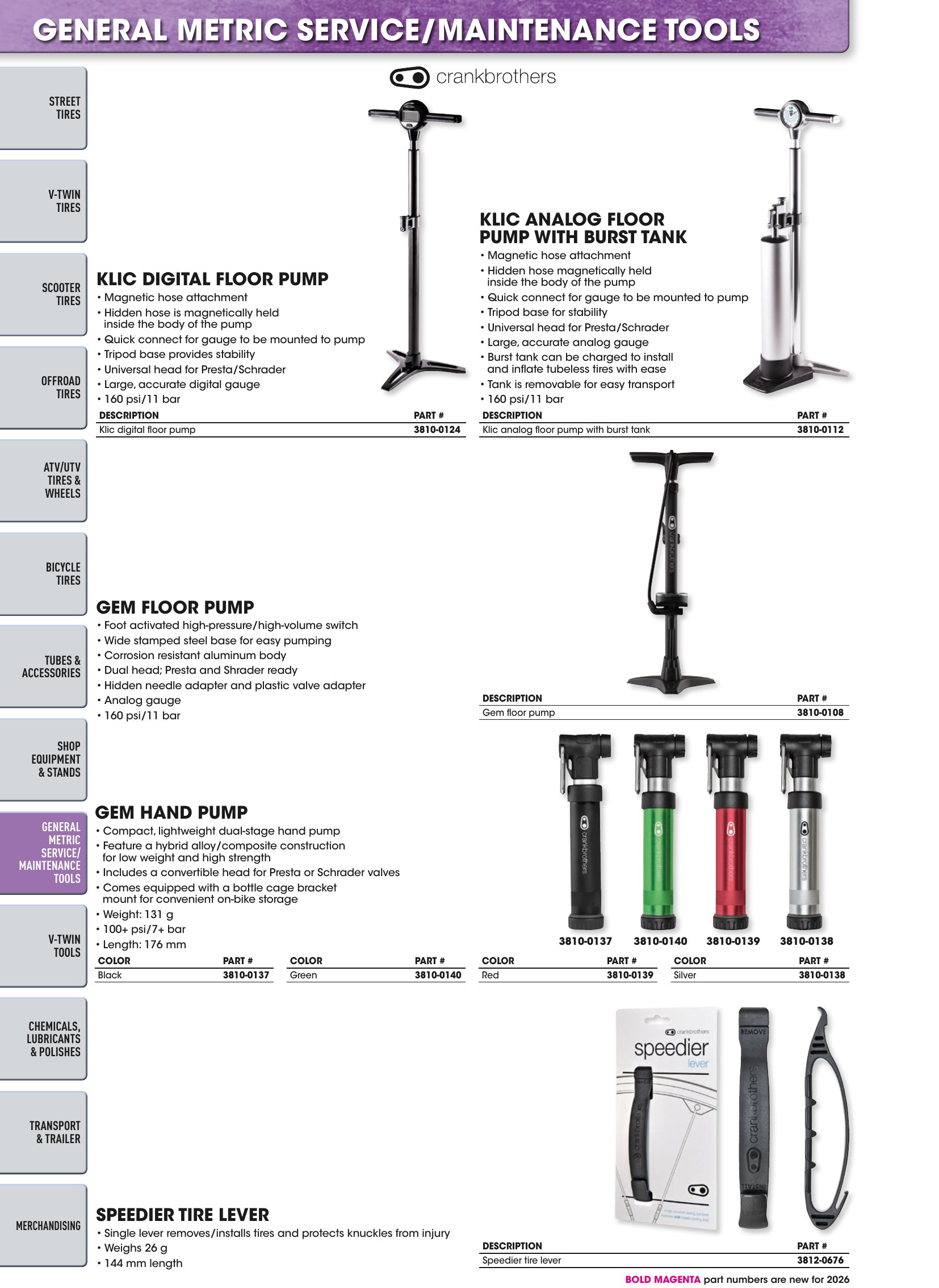 Tires, Tools & Chemicals, page 460