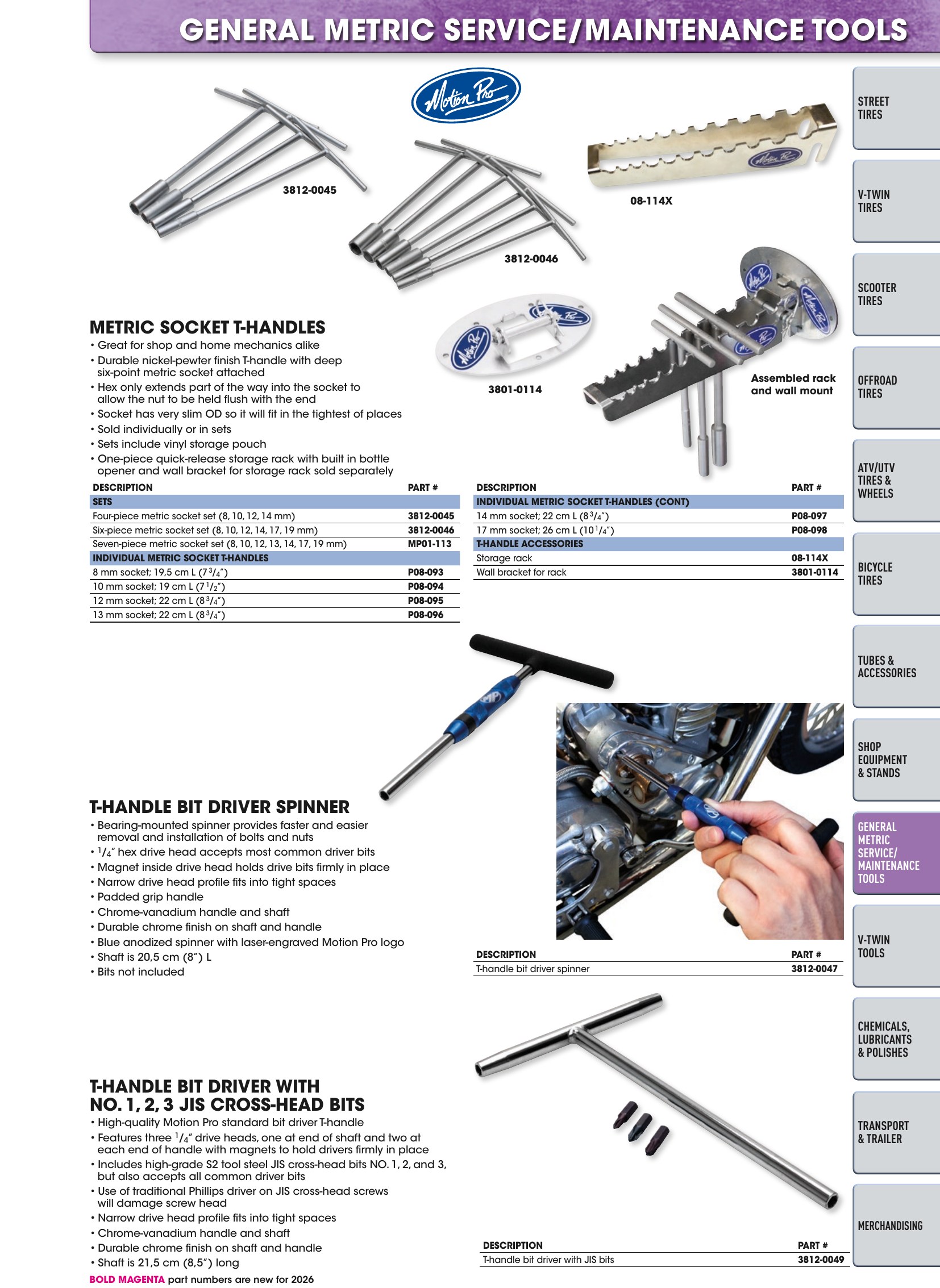 Tires, Tools & Chemicals, page 469