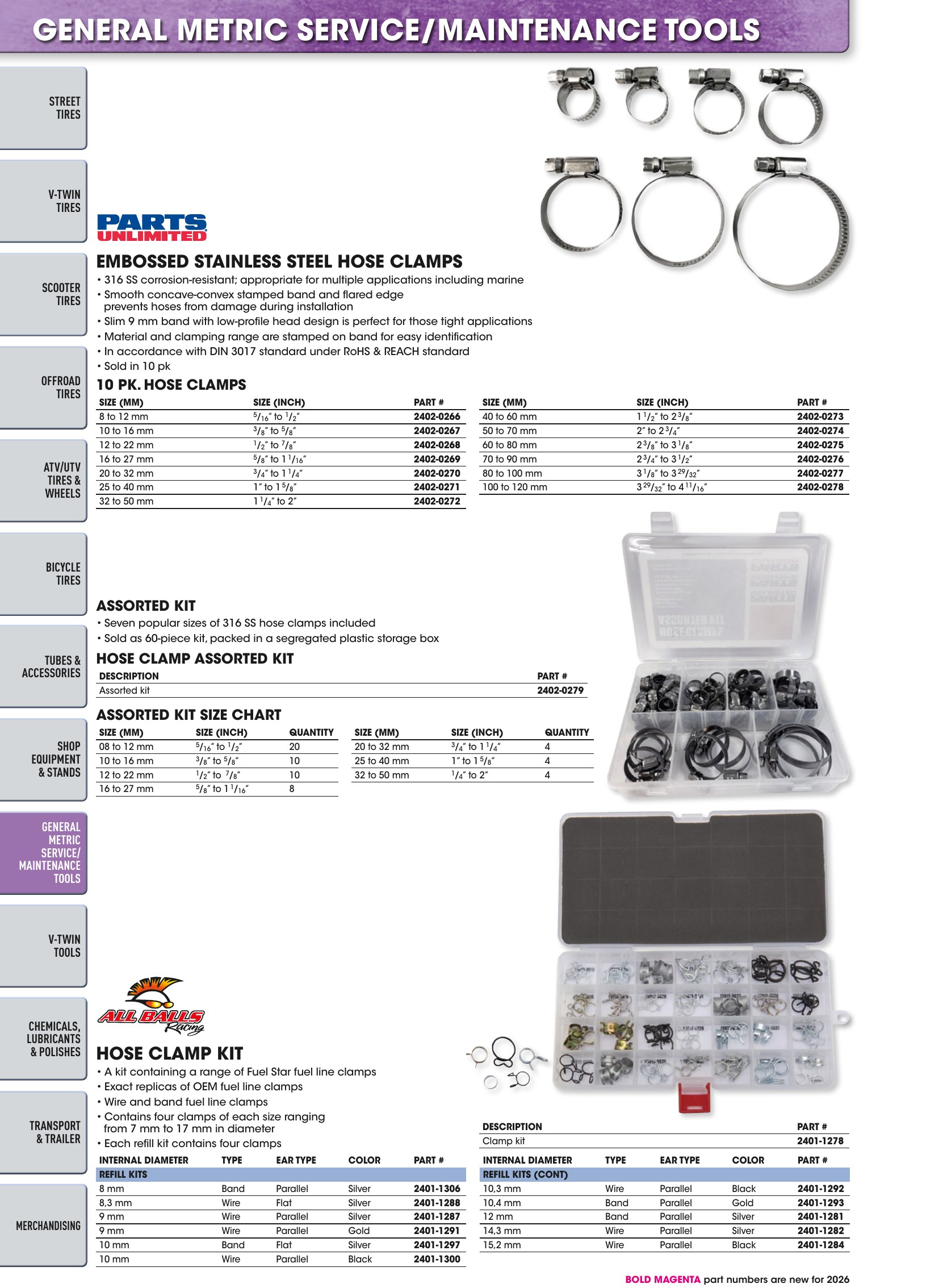 Tires, Tools & Chemicals, page 476