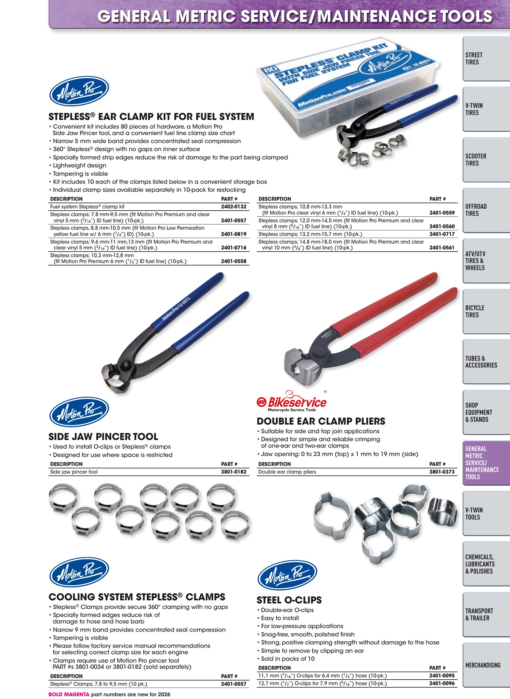 Tires, Tools & Chemicals, page 477