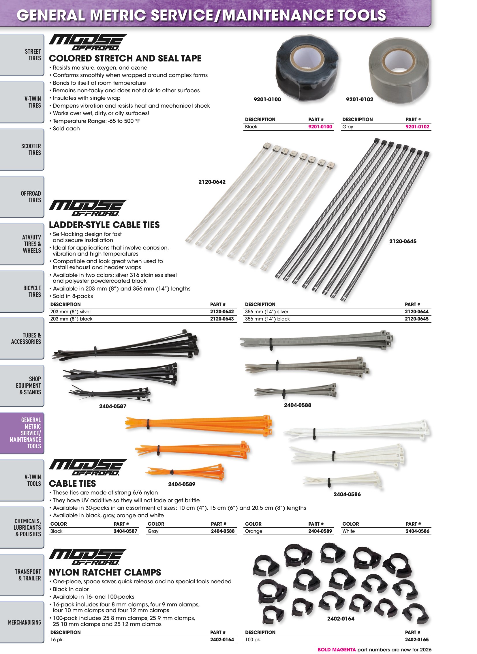 Tires, Tools & Chemicals, page 482