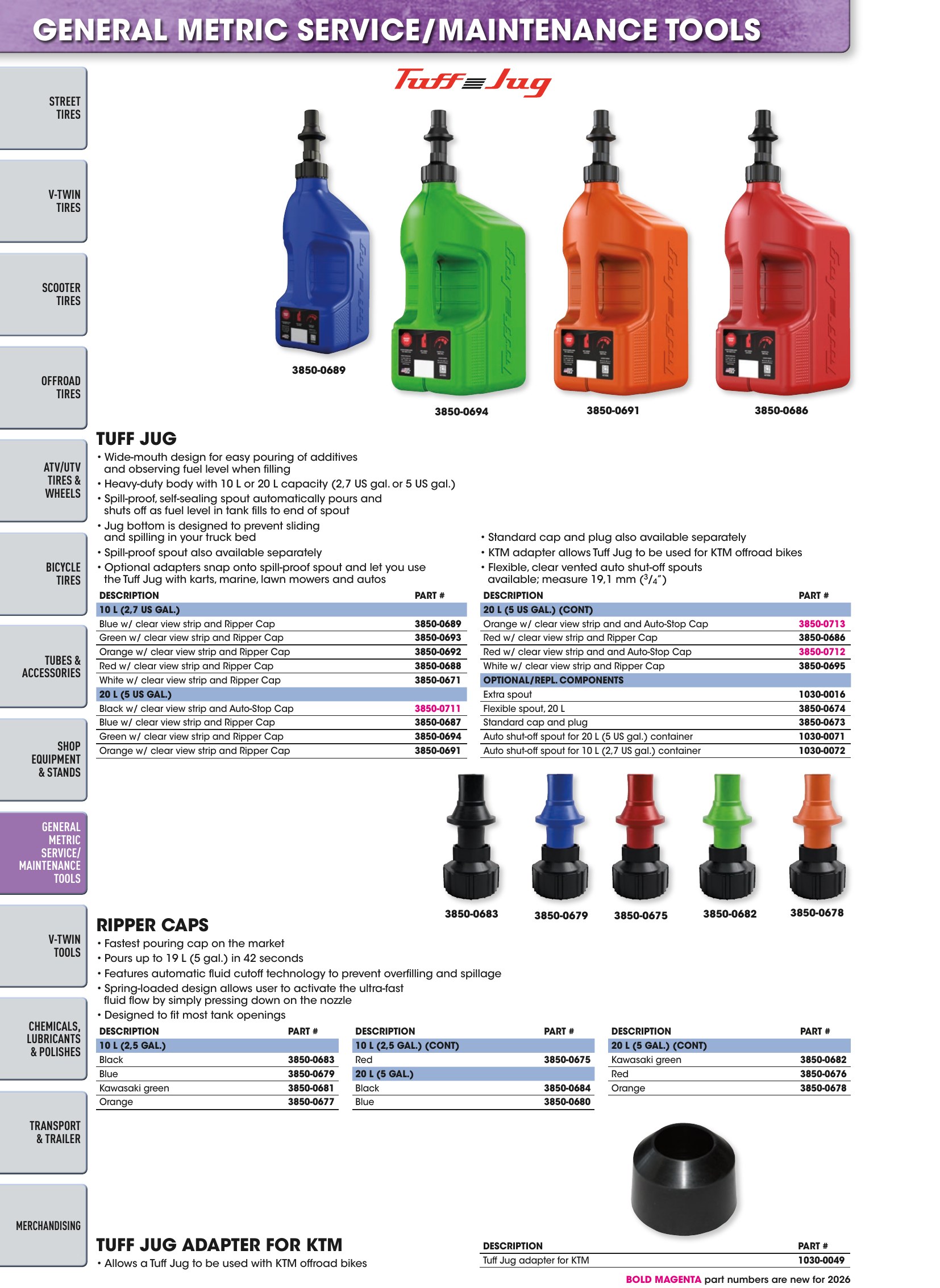 Tires, Tools & Chemicals, page 490