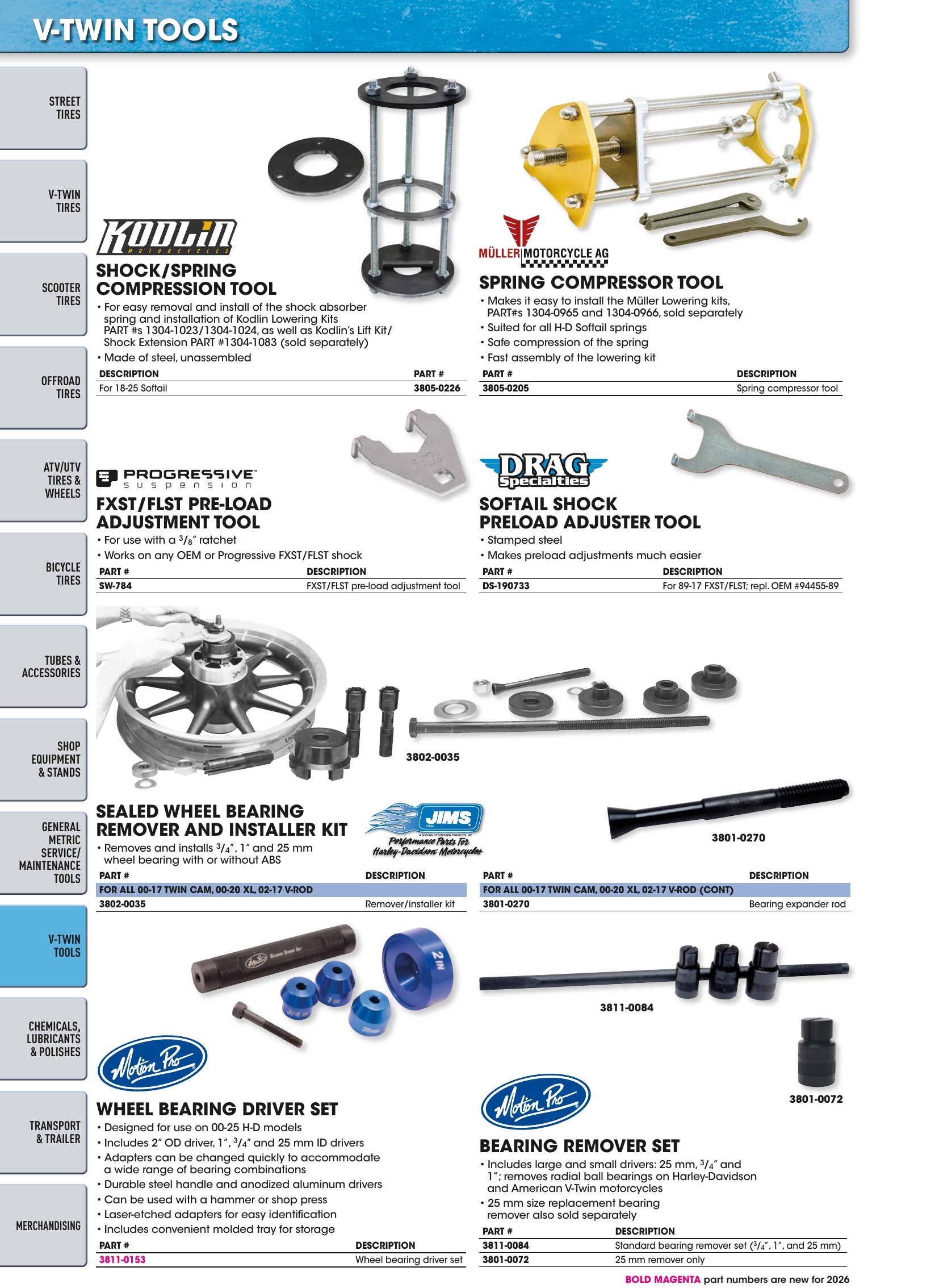 Tires, Tools & Chemicals, page 534