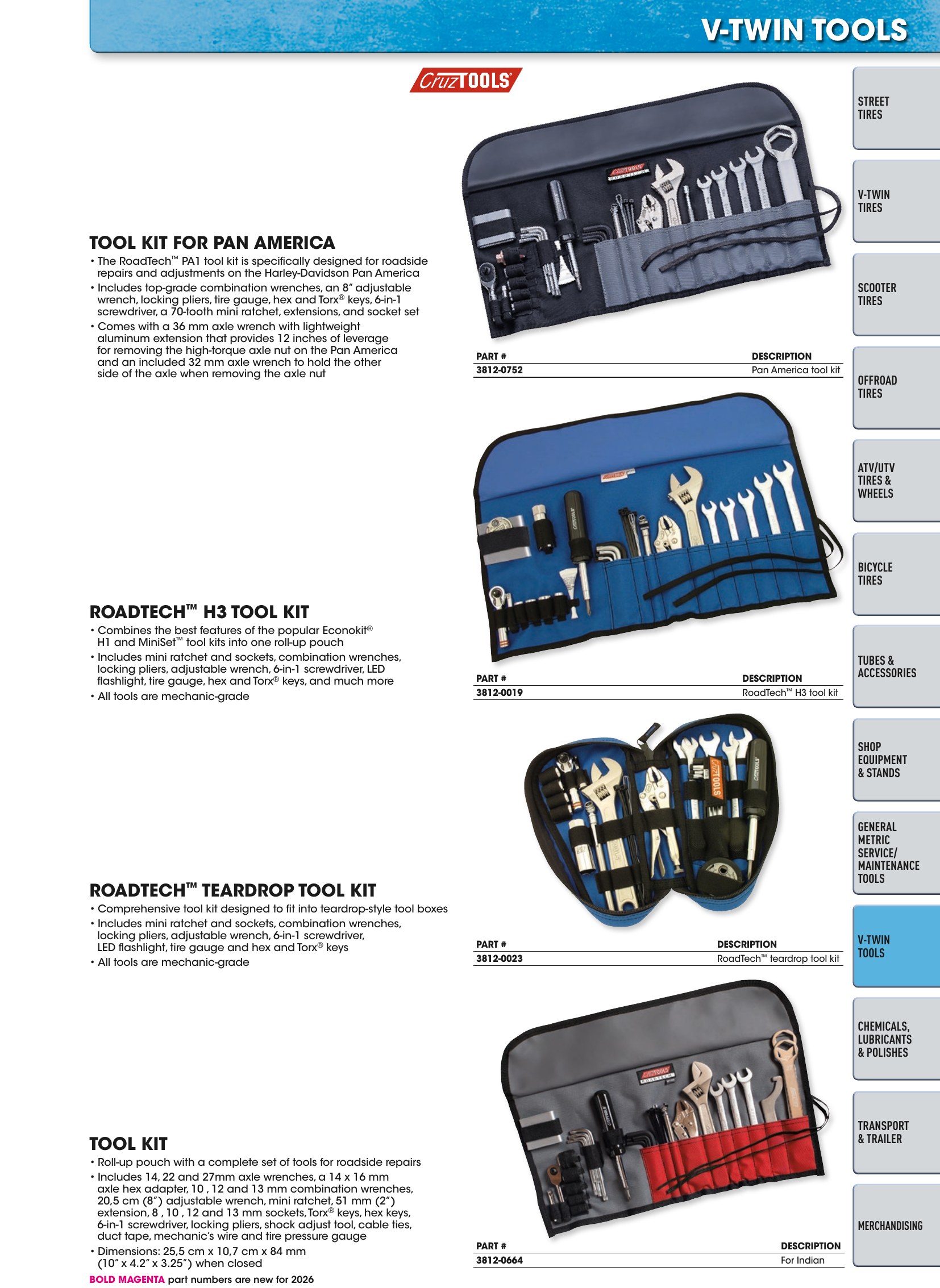 Tires, Tools & Chemicals, page 543