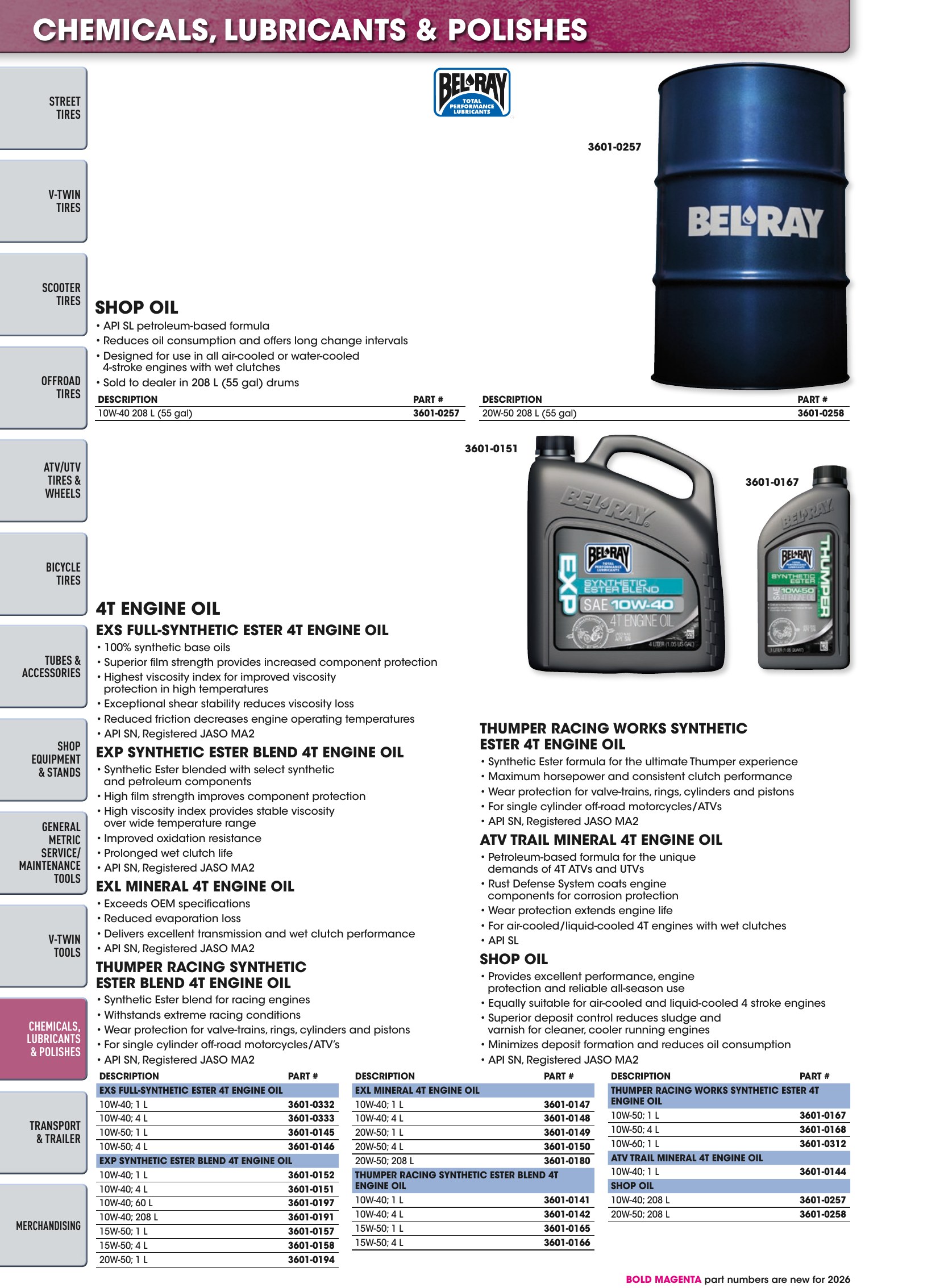 Tires, Tools & Chemicals, page 550