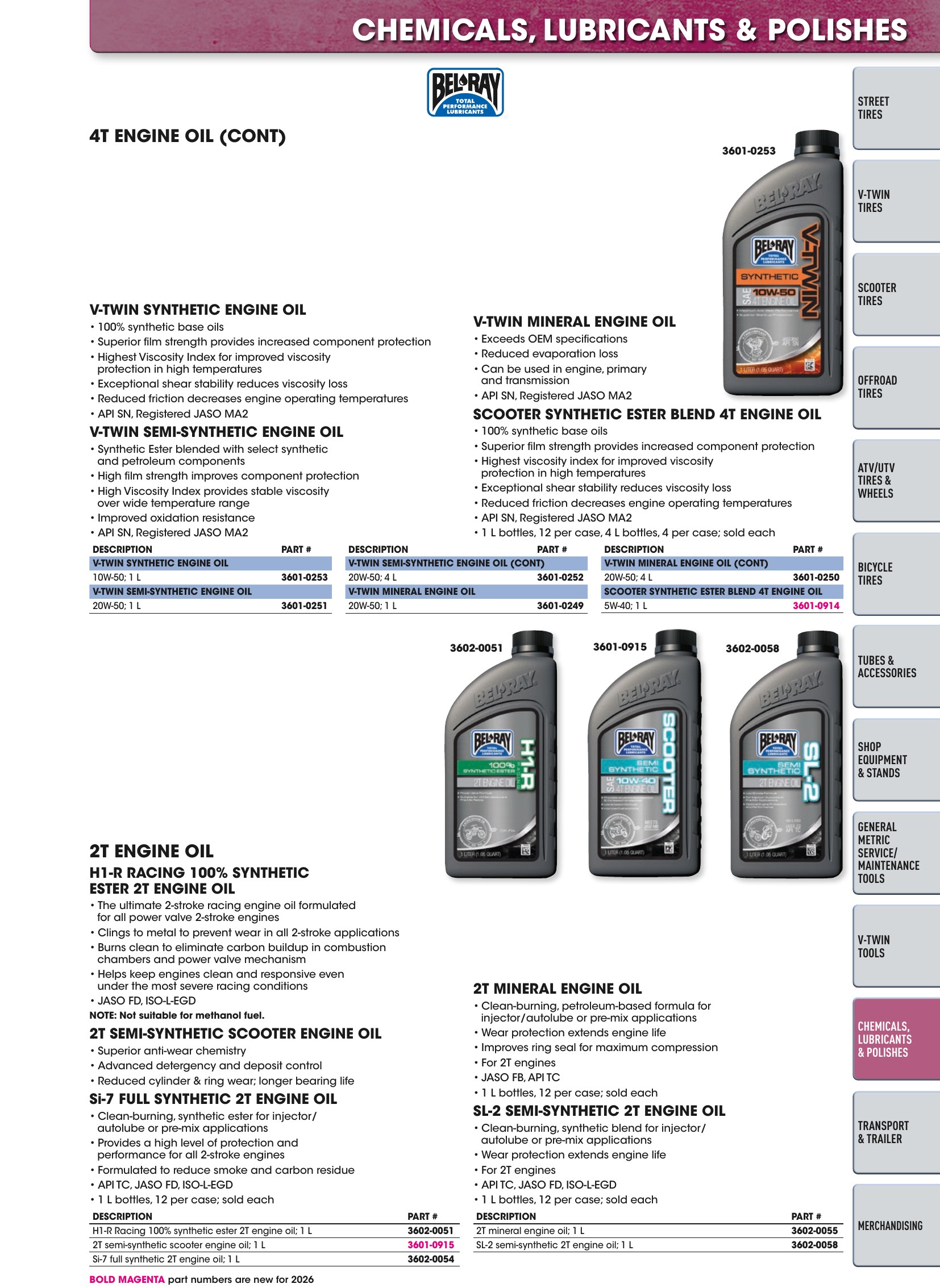 Tires, Tools & Chemicals, page 551