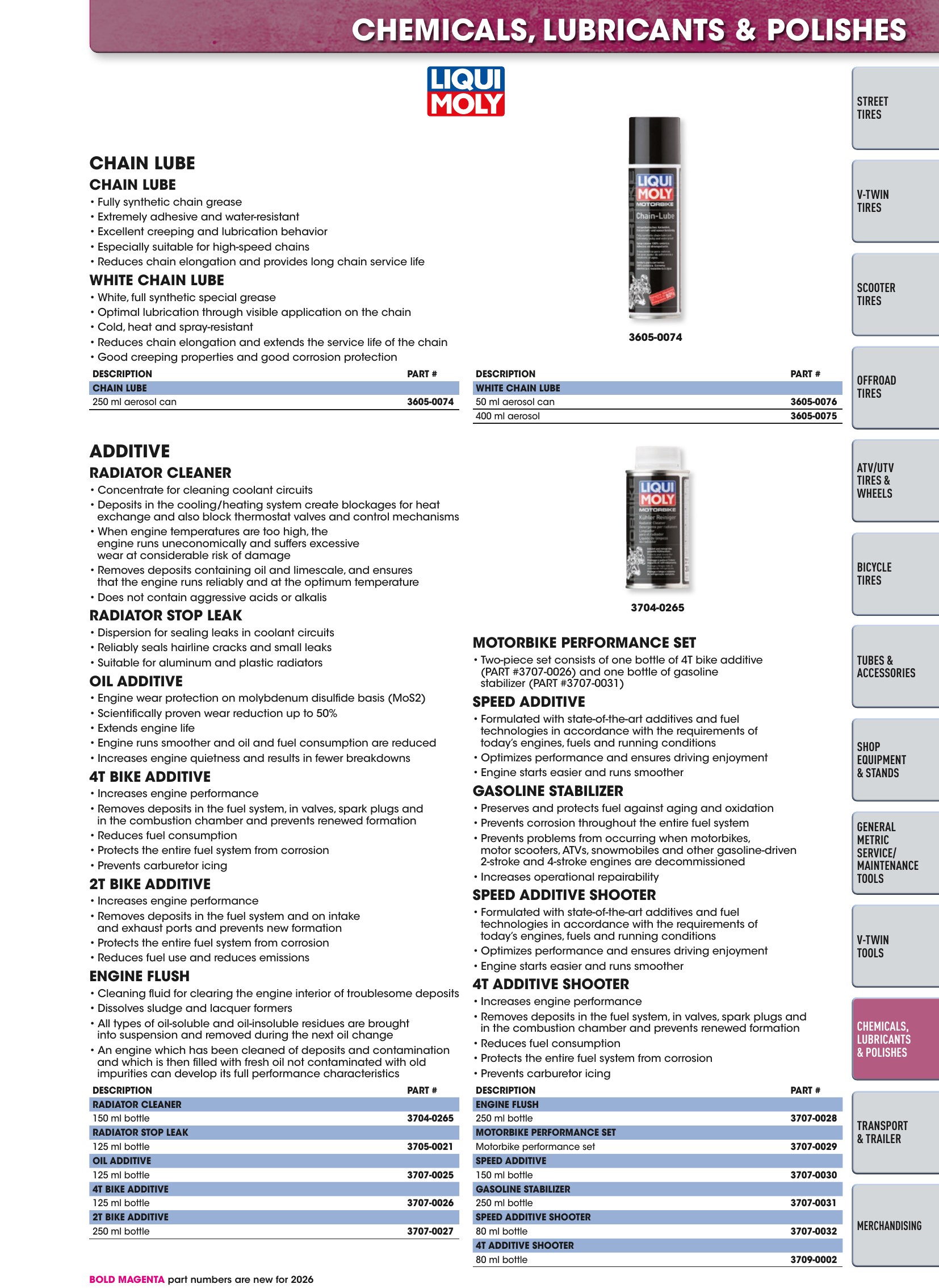 Tires, Tools & Chemicals, page 561
