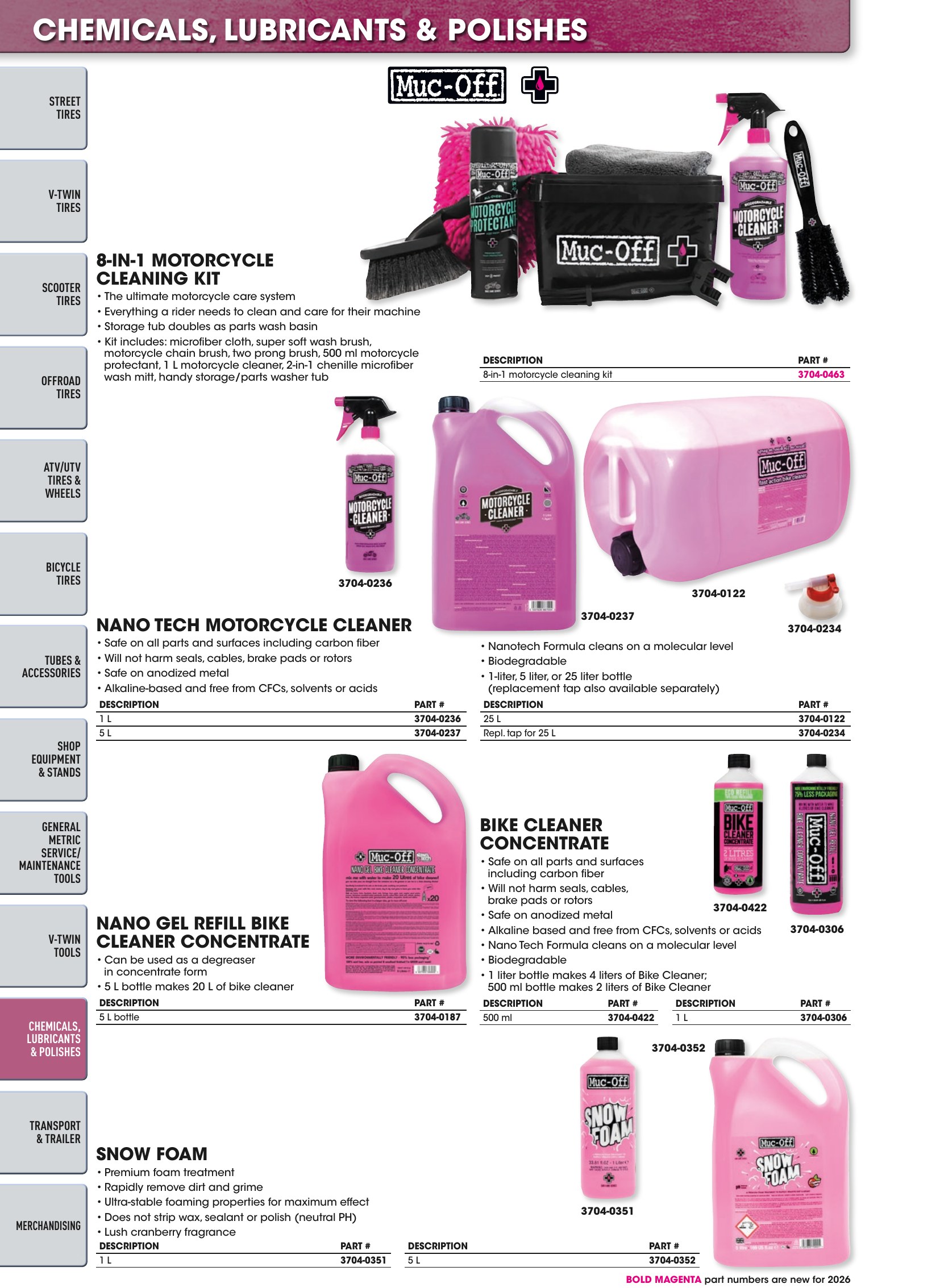 Tires, Tools & Chemicals, page 564