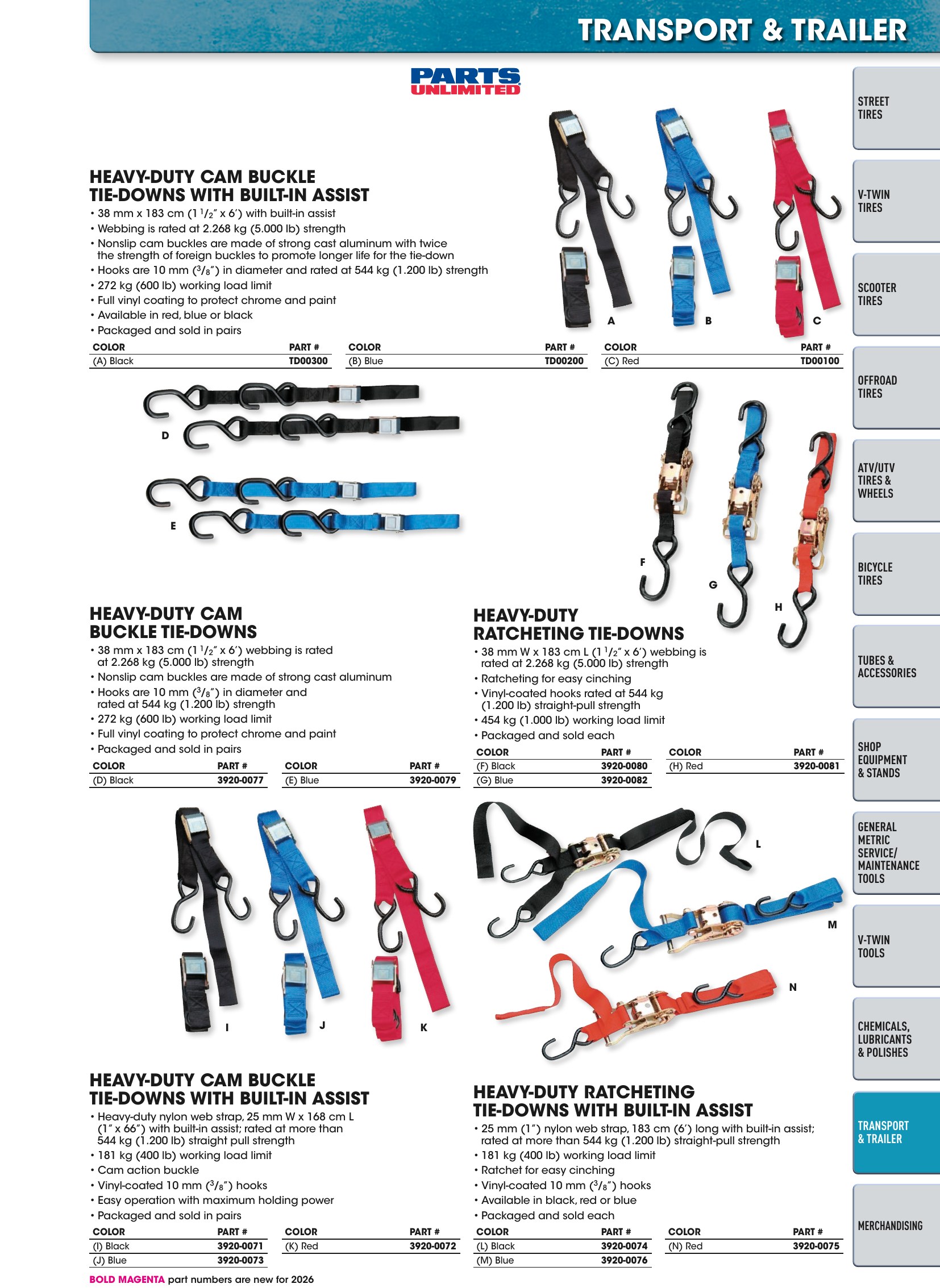 Tires, Tools & Chemicals, page 587