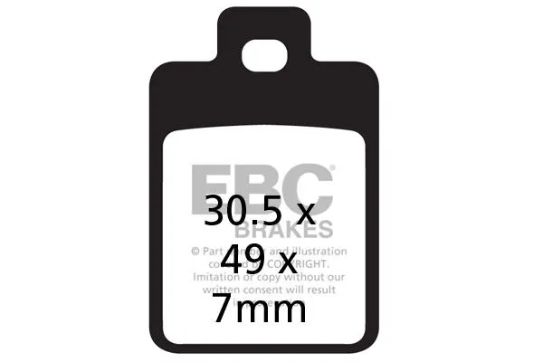 SFA Series Organic Scooter Brake Pads