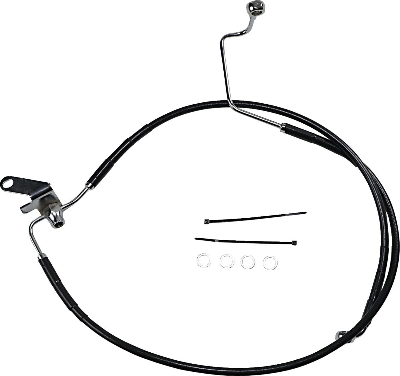 Extended Length Black Vinyl Brake Line Kit