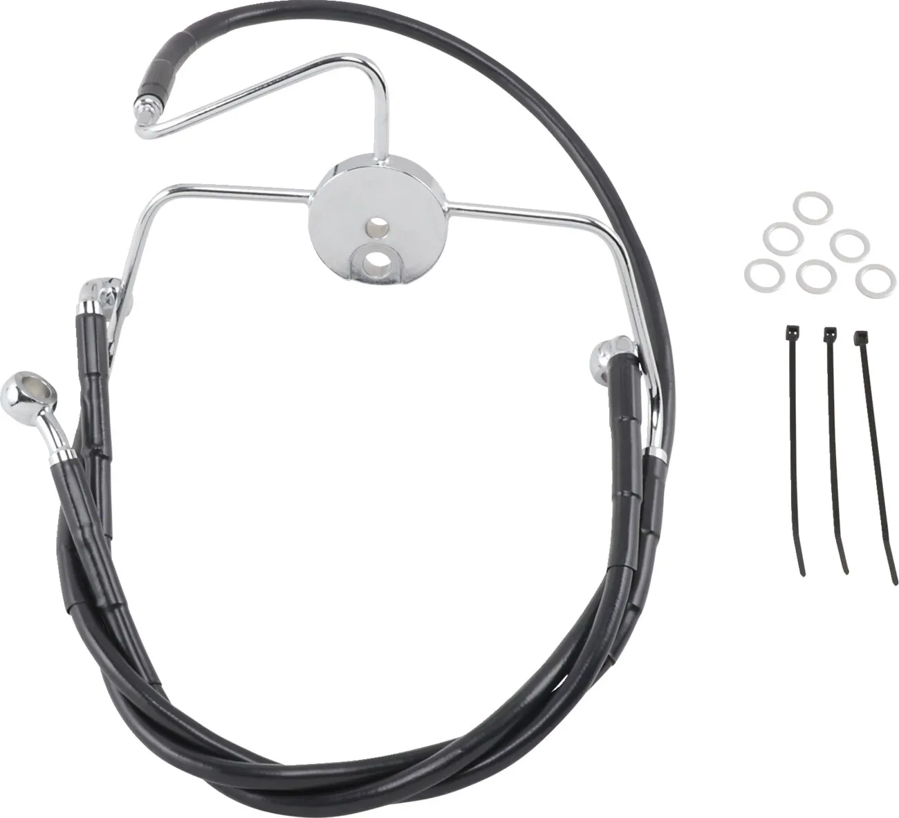 Extended Length Black Vinyl Brake Line Kit