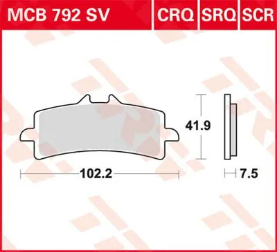 SV Series Синтеровани спирачни накладки