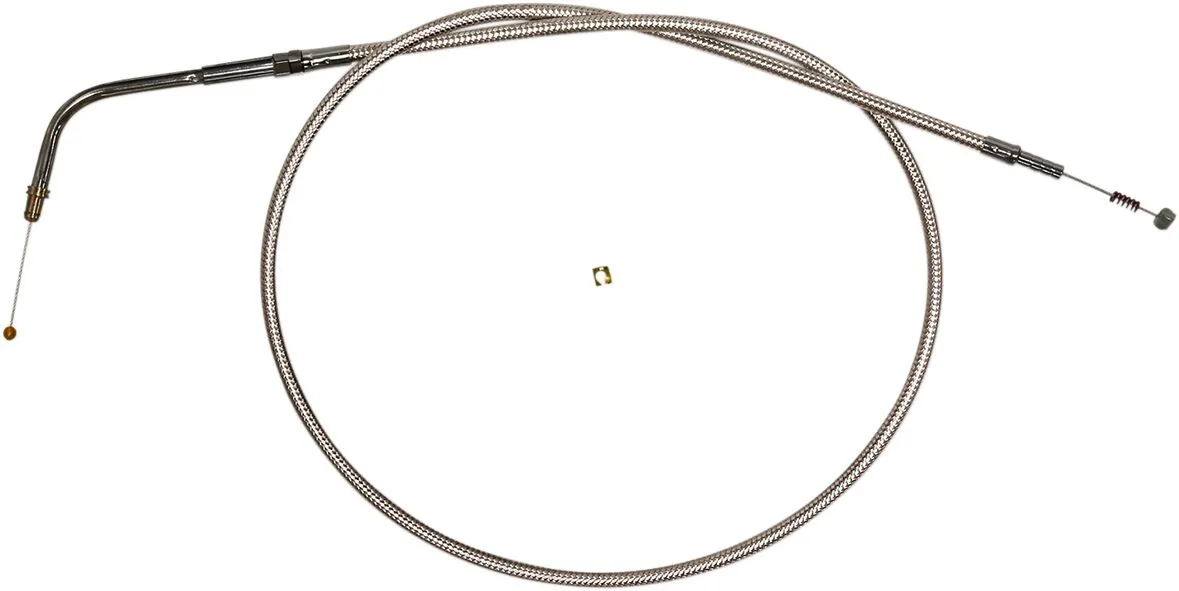 Polished Stainless Steel Braided Throttle/Idle Cable
