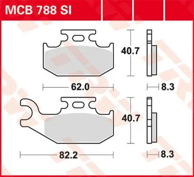 SI Series Синтеровани спирачни накладки за офроуд
