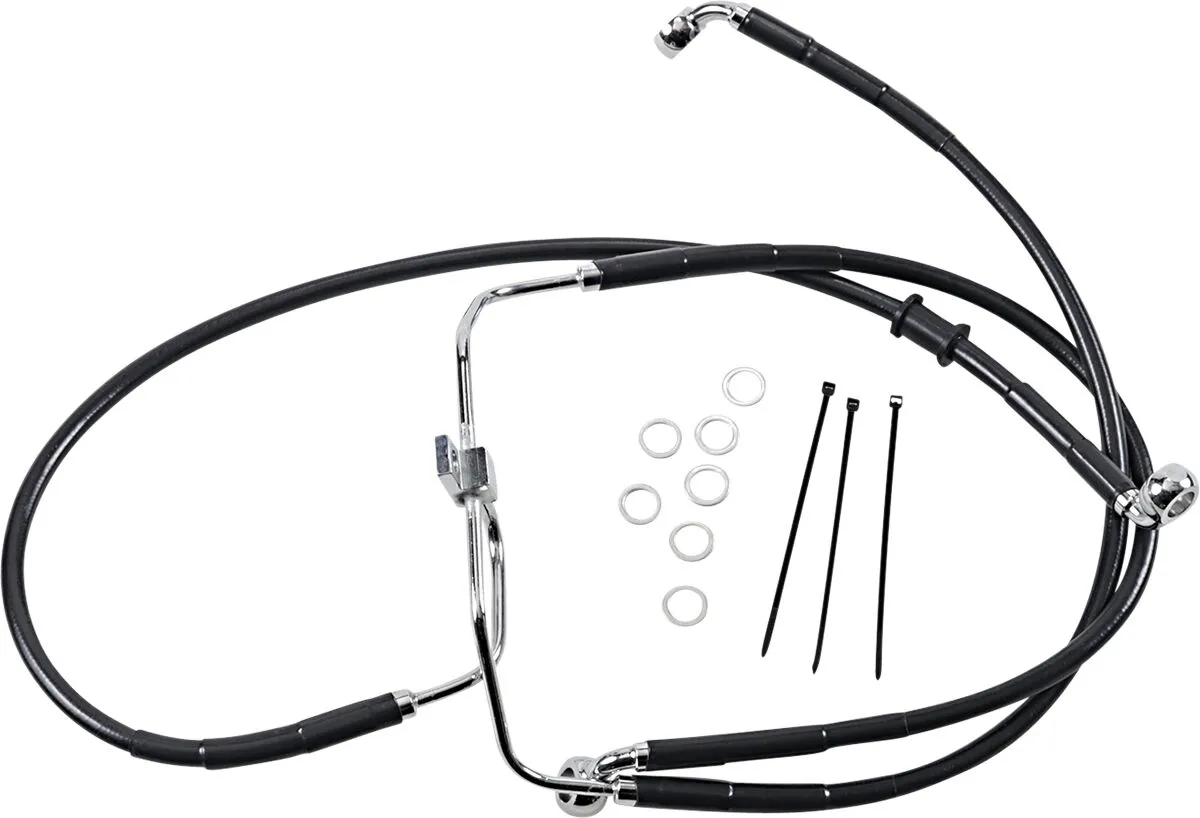 Extended Length Black Vinyl Brake Line Kit
