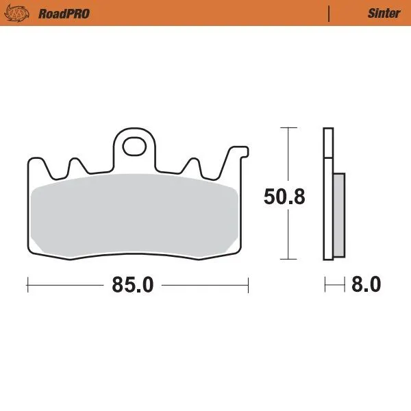 Предни спирачни накладки RoadPRO Sinder