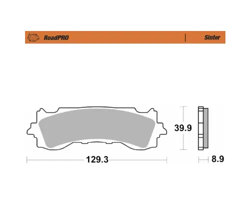Предни спирачни накладки RoadPRO Sinder