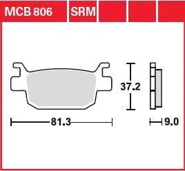 SRM Серия Синтеровани скутерни спирачни накладки