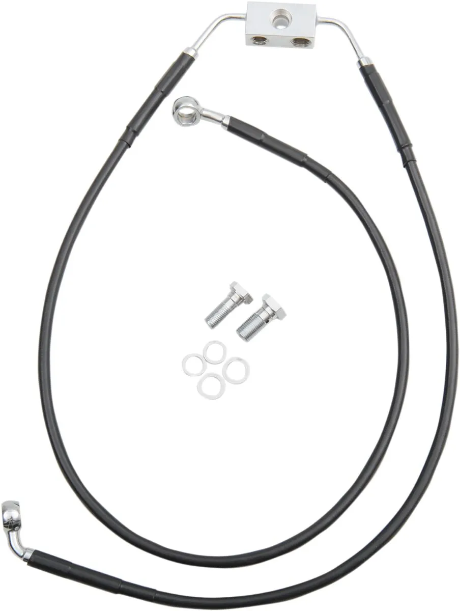 Extended Length Black Vinyl Brake Line Kit