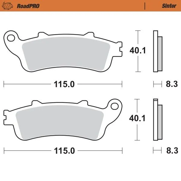 Предни спирачни накладки RoadPRO Sinder