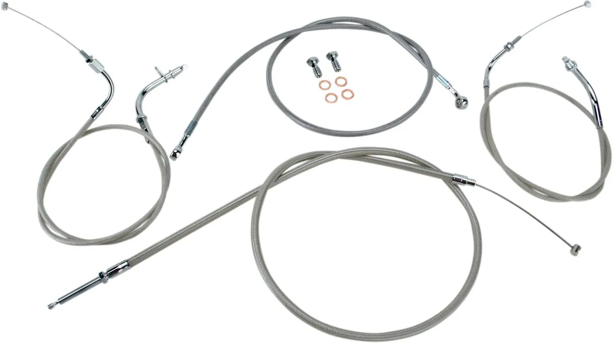 Stainless Handlebar Cable/Line Kit