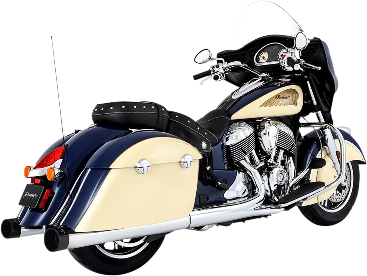 Силънсъри Duals 4" Slip-On за Indian Chief Vintage, Dark Horse