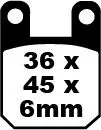 SFA Series Organic Scooter Brake Pads