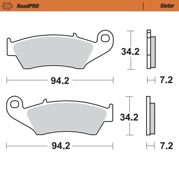 RoadPRO Sinder Brake Pad Front