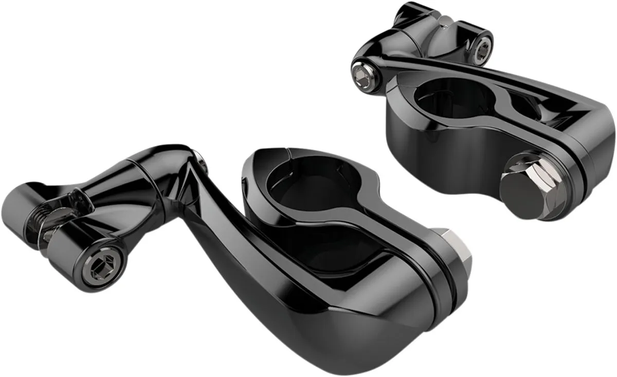 Engine Guard Highway Peg Hingeless Mounting Clamp Kit