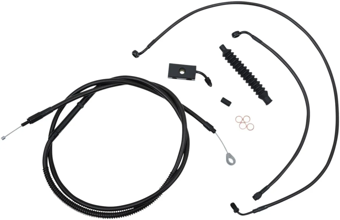 Standard Midnight Braided Handlebar Cable/Brake Line Kit