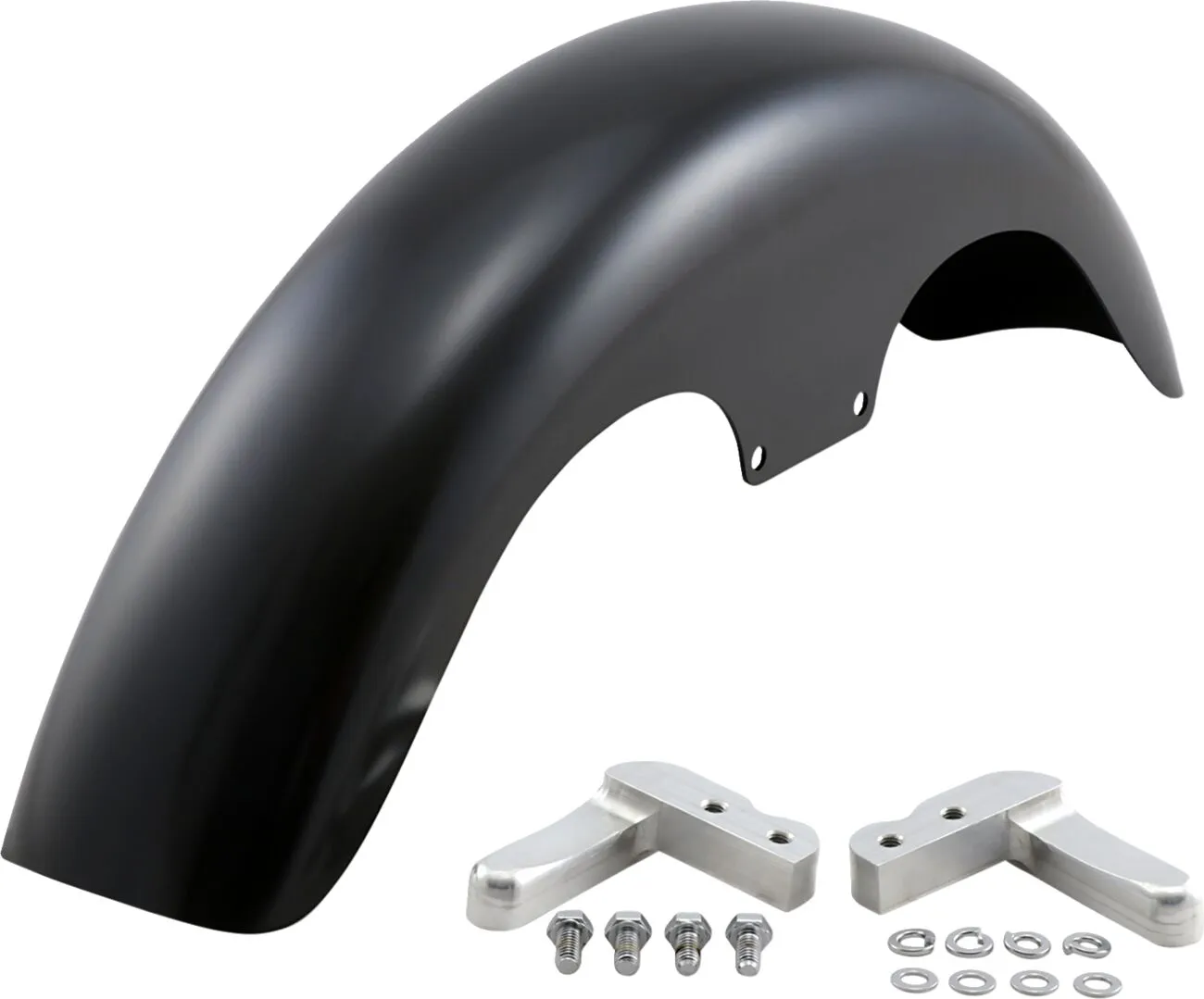 Hugger Series Front Fender with Mounting Blocks for Softail/Dyna