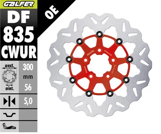 Brake Rotor Floating Wave