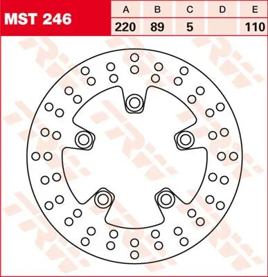Round Fixed Brake Rotor 220-250mm