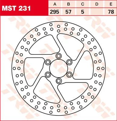 Round Fixed Brake Rotor 250-299mm